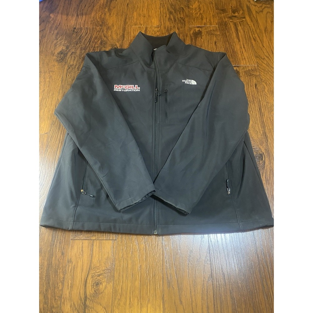The North Face Apex Softshell Jacket Mens XXL Black Full Zip Outdoor Coat